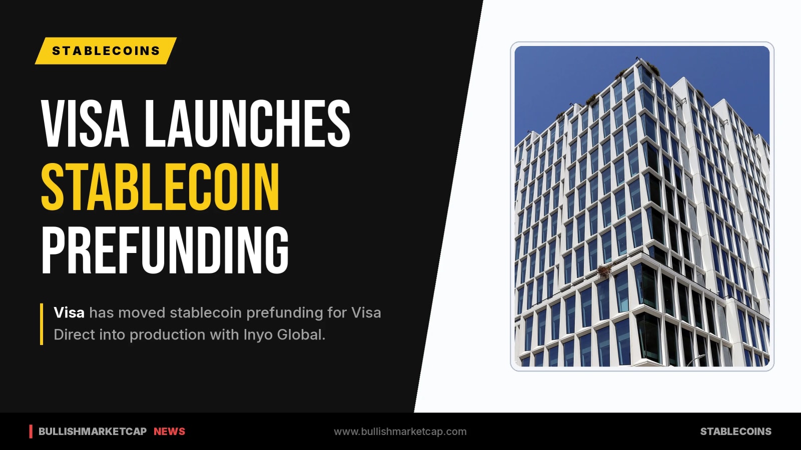 Visa Extends Stablecoin Prefunding to Production