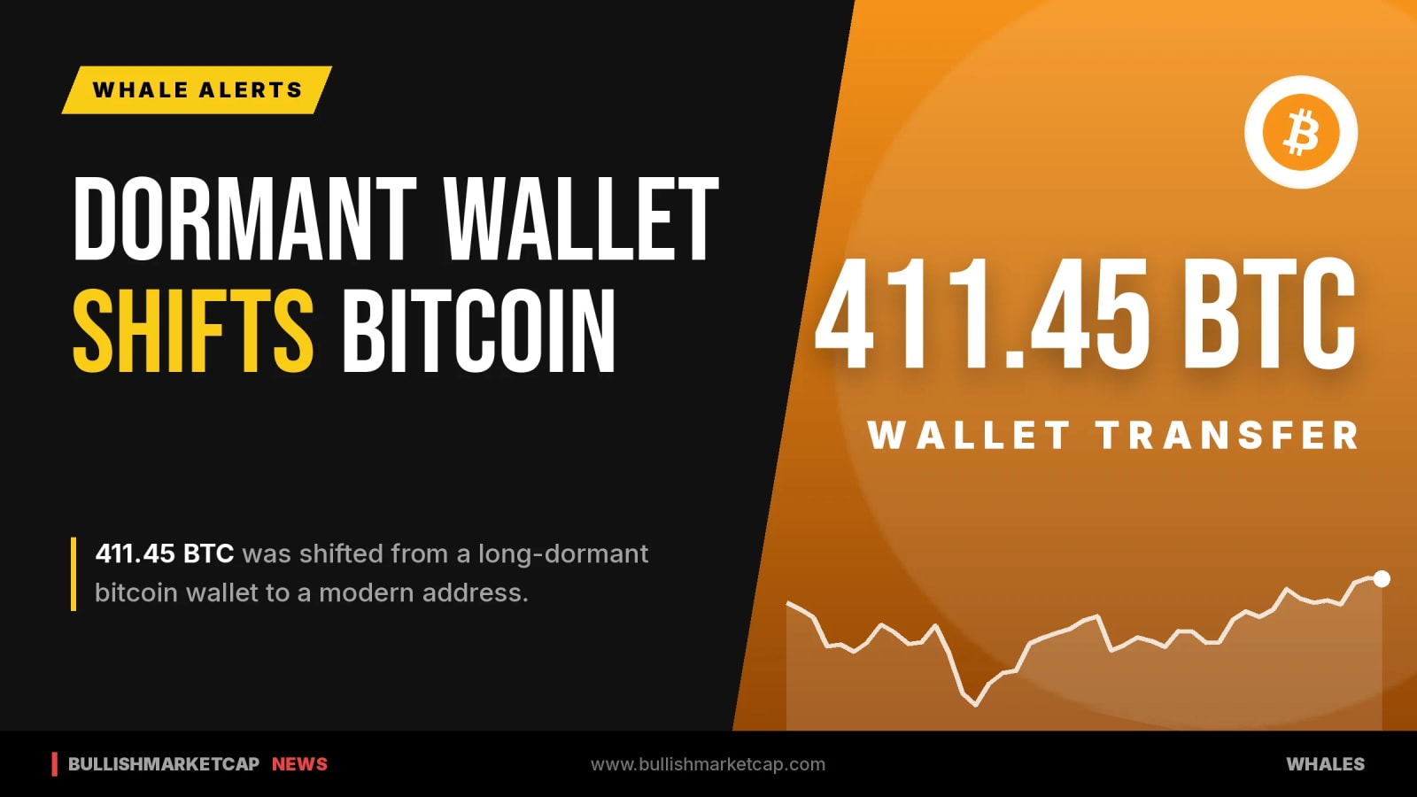 Long-Dormant Bitcoin Wallet Shifts 411.45 BTC to Modern Address