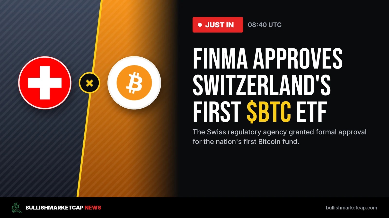 FINMA Approves Switzerland's First Bitcoin ETF