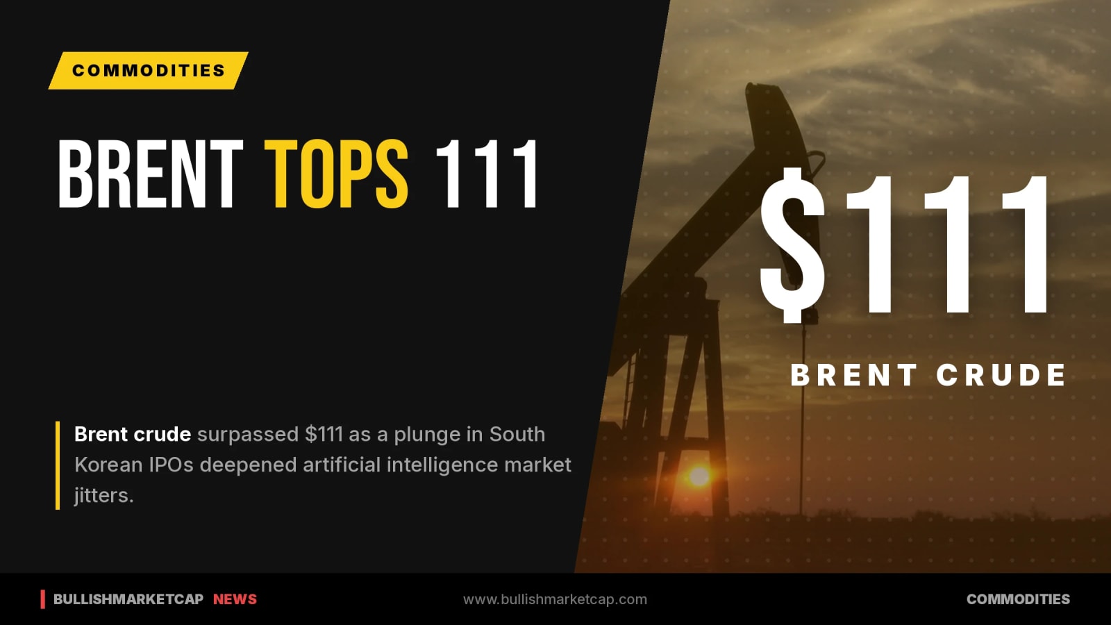 South Korean IPO Plunge Deepens Jitters As Brent Tops $111