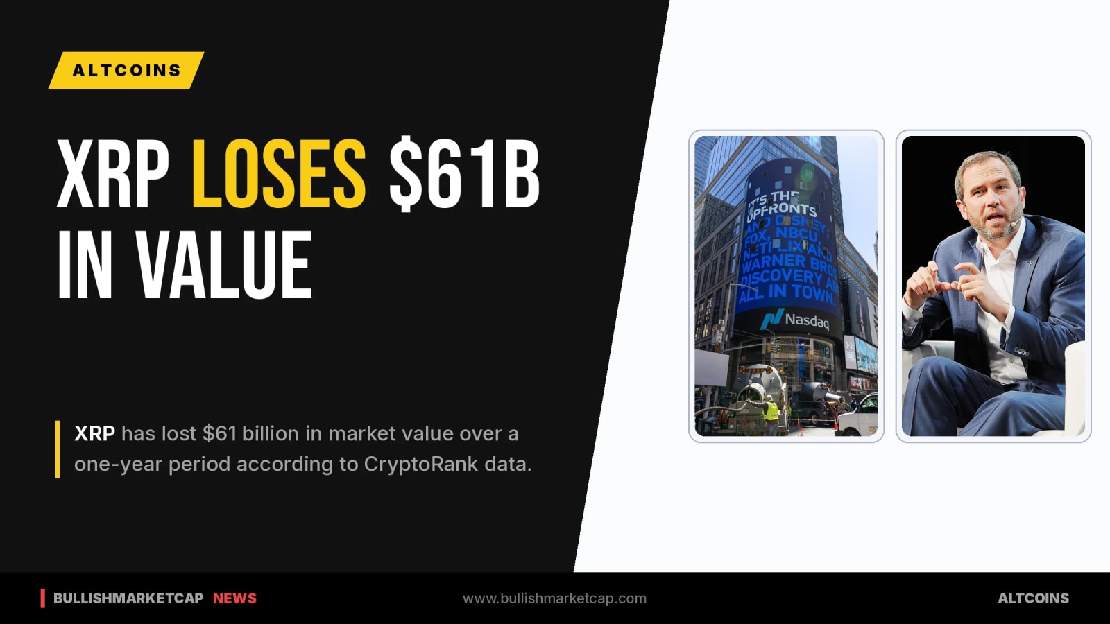 XRP Loses $61B As Evernorth Starts Nasdaq Trading