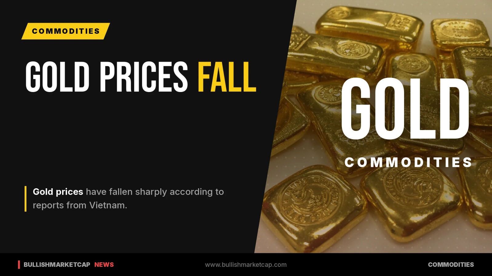Gold Prices Drop Sharply Amid Market Uncertainty