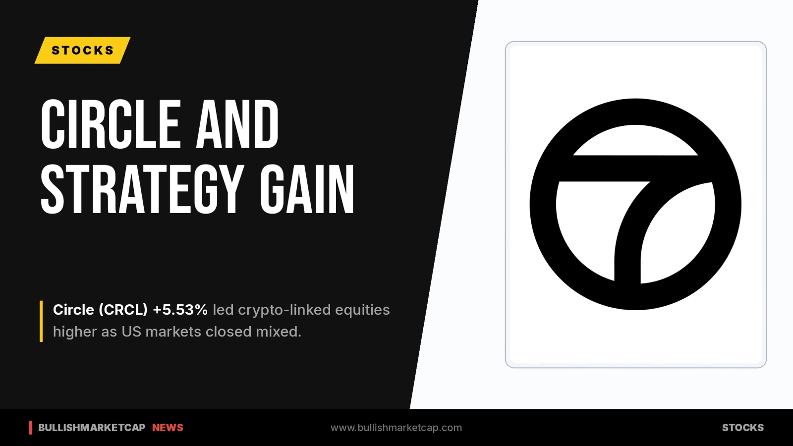 Circle and Strategy Lead Crypto-Linked Equities Higher
