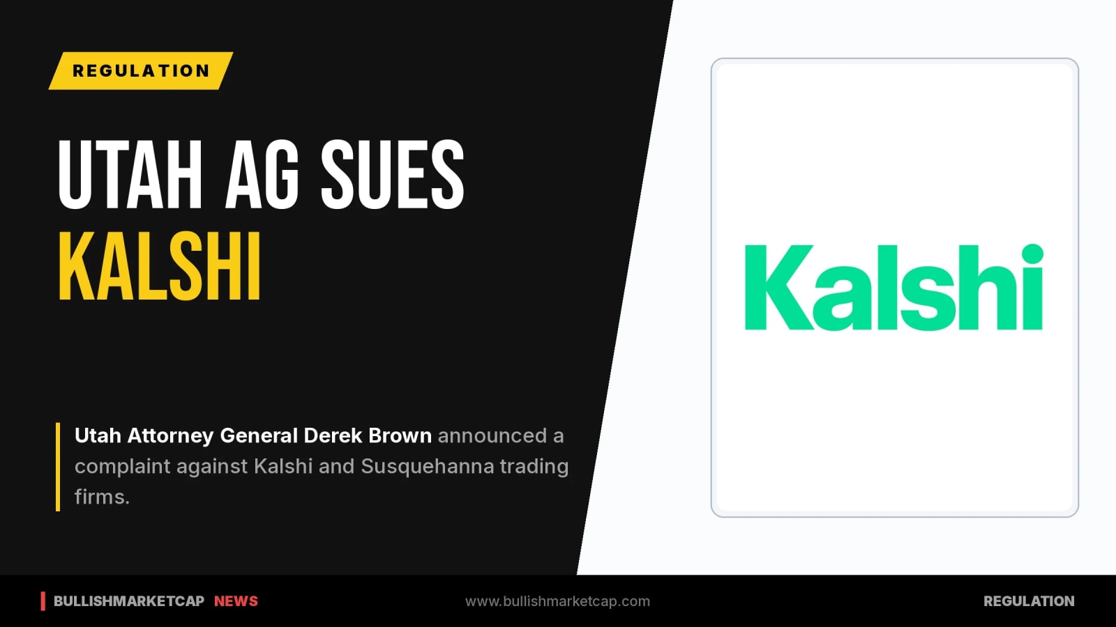 Utah Attorney General Sues Kalshi Over Prediction Markets