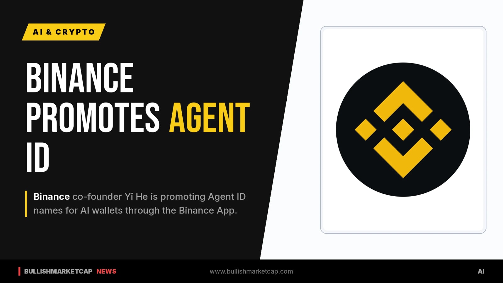 Binance Promotes Agent ID Names For AI Wallets