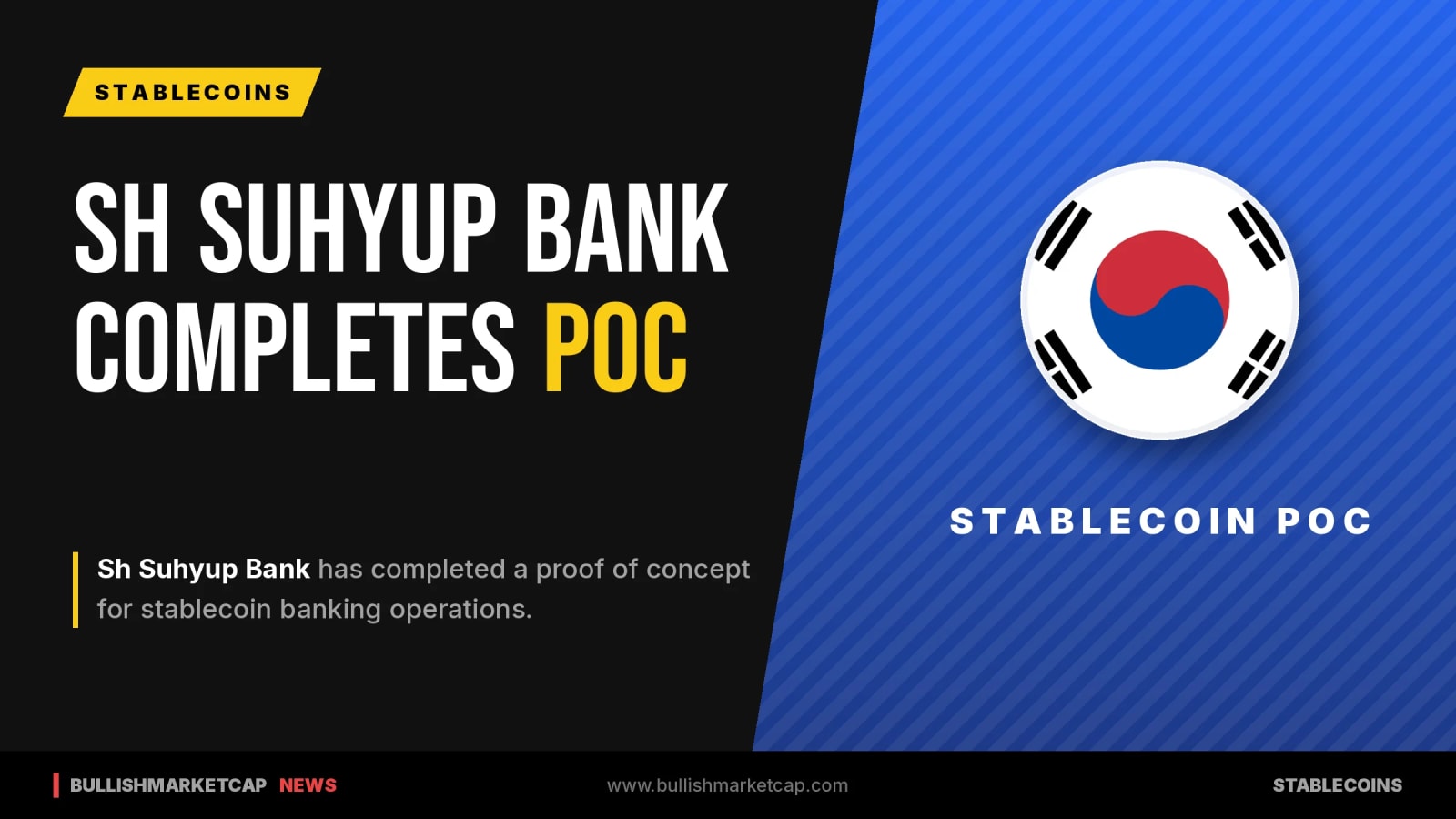 Sh Suhyup Bank Completes Stablecoin Banking PoC