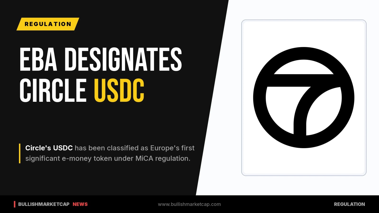EBA Designates Circle USDC As Europe's First Significant EMT