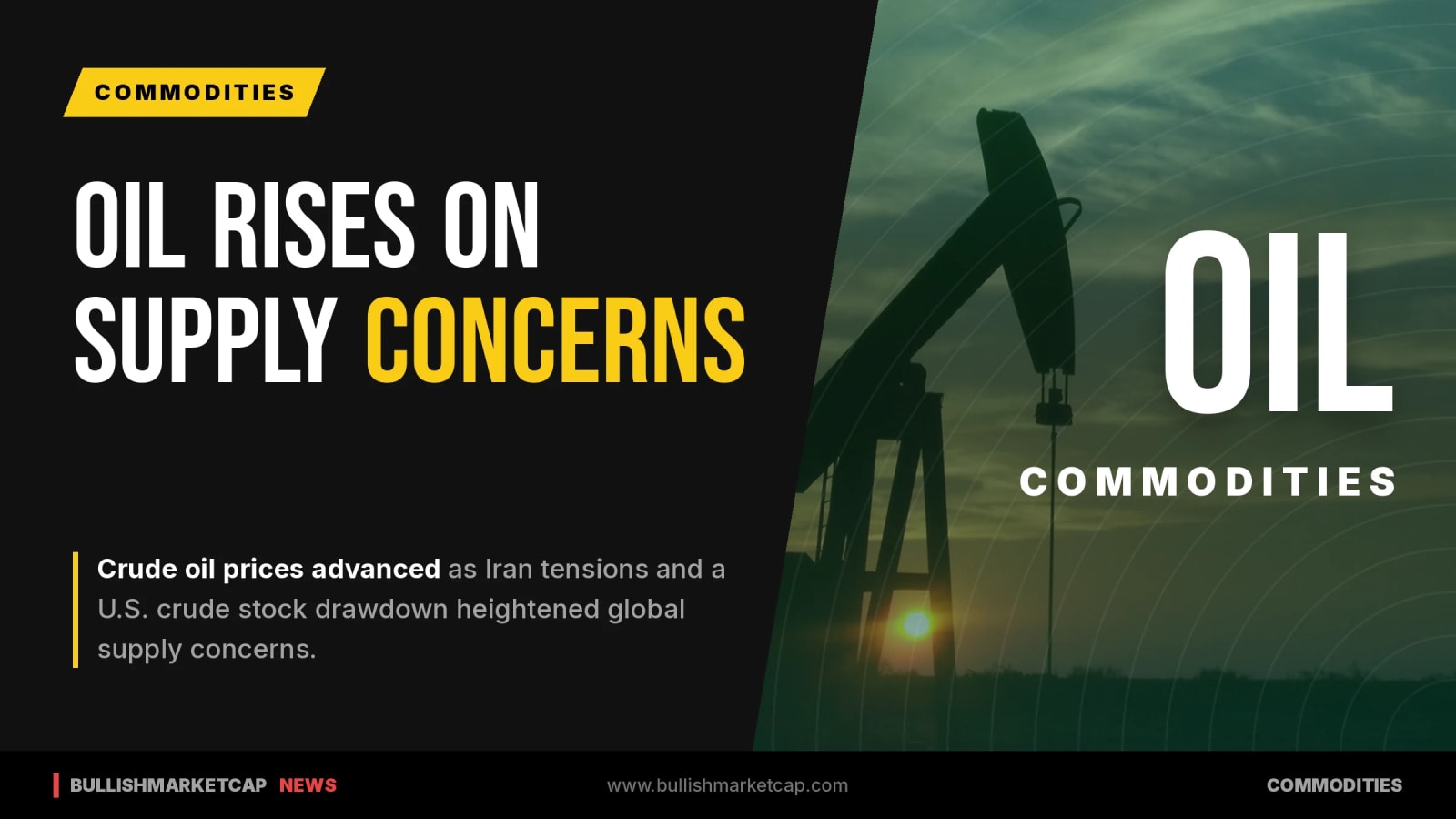 Oil Rises on Iran Tensions and US Crude Stock Draw