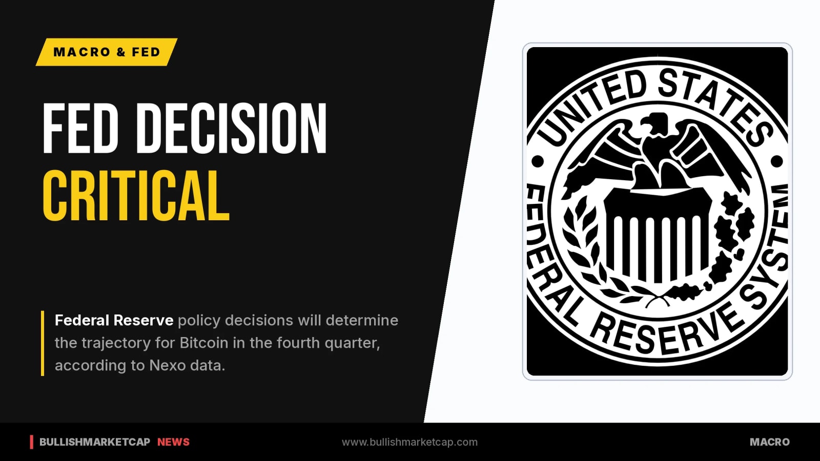 Fed Decision Paves Way For Bitcoin Q4, Nexo Data Says