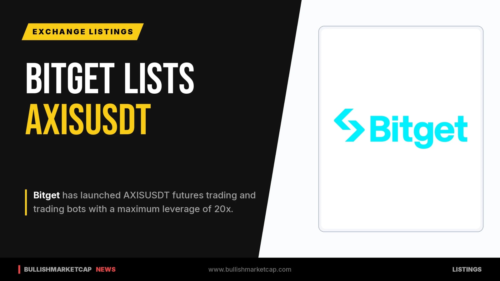 Bitget Launches AXISUSDT Futures With 20x Leverage