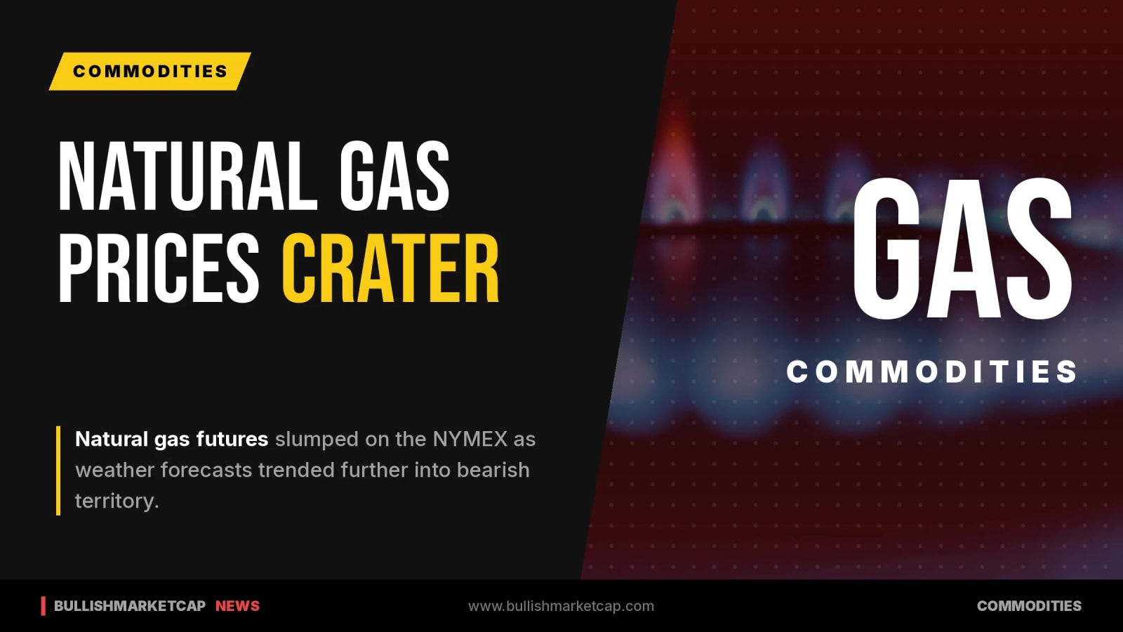 Natural Gas Prices Crater on Bearish Weather