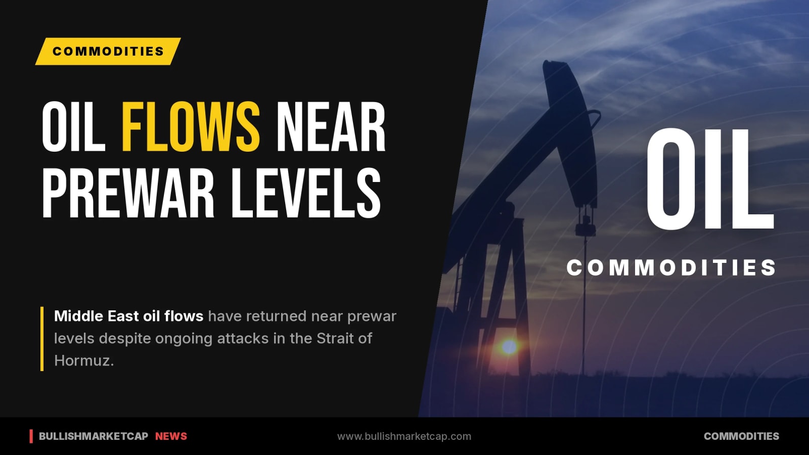 Middle East Oil Flows Near Prewar Levels Despite Attacks