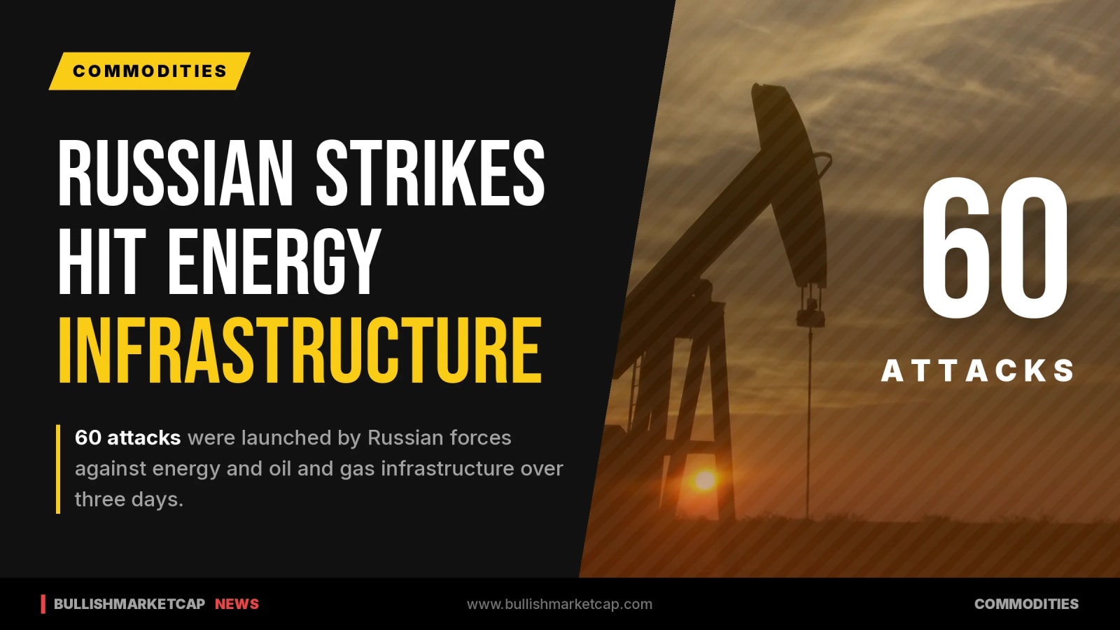 Russian Strikes Target Energy and Gas Infrastructure