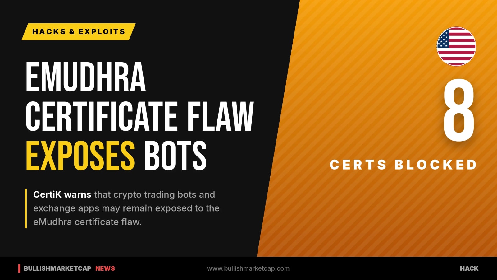 CertiK Warns eMudhra Flaw Exposes Crypto Bots