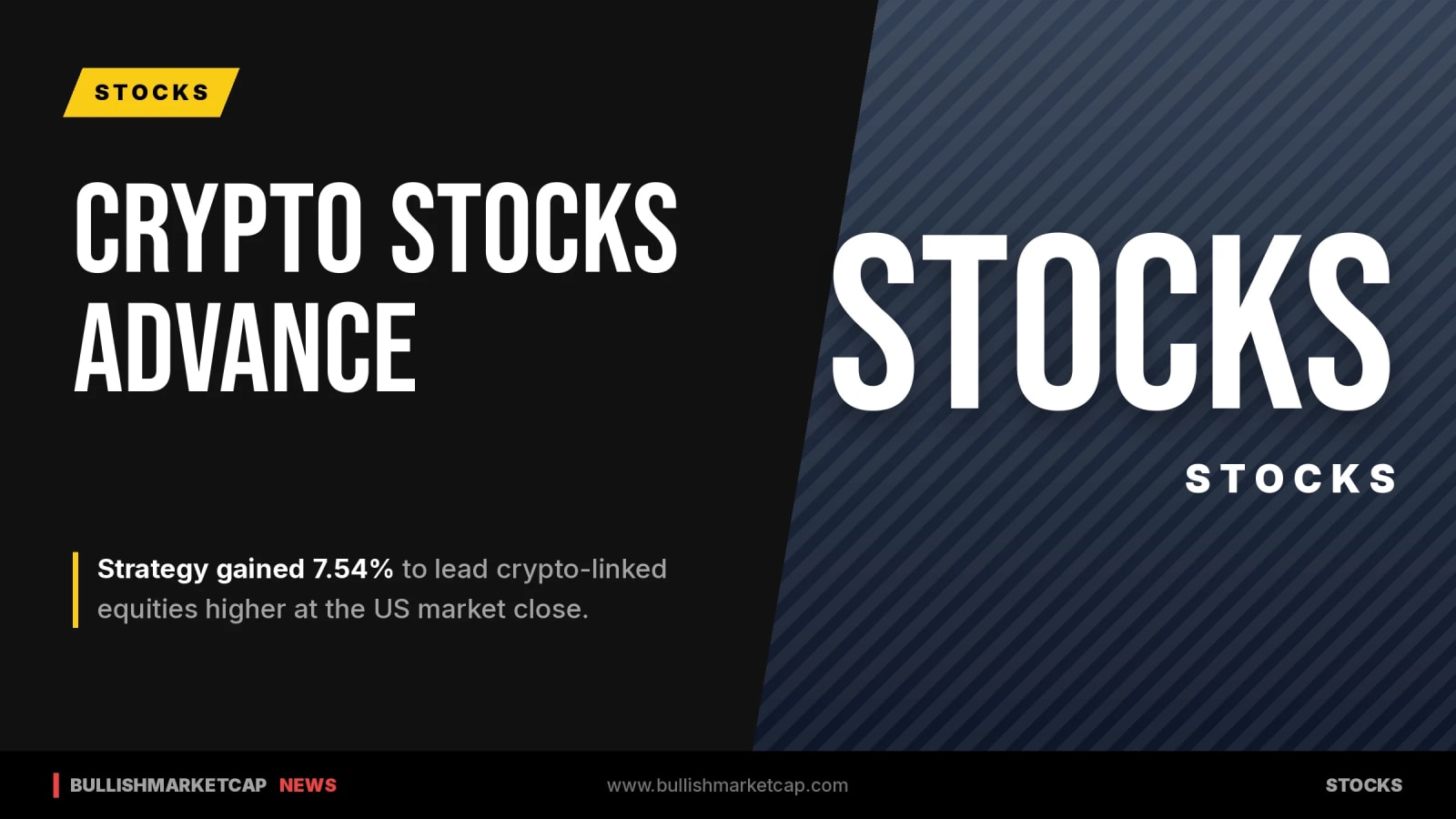 Strategy Leads Crypto-Linked Equities Higher at US Close