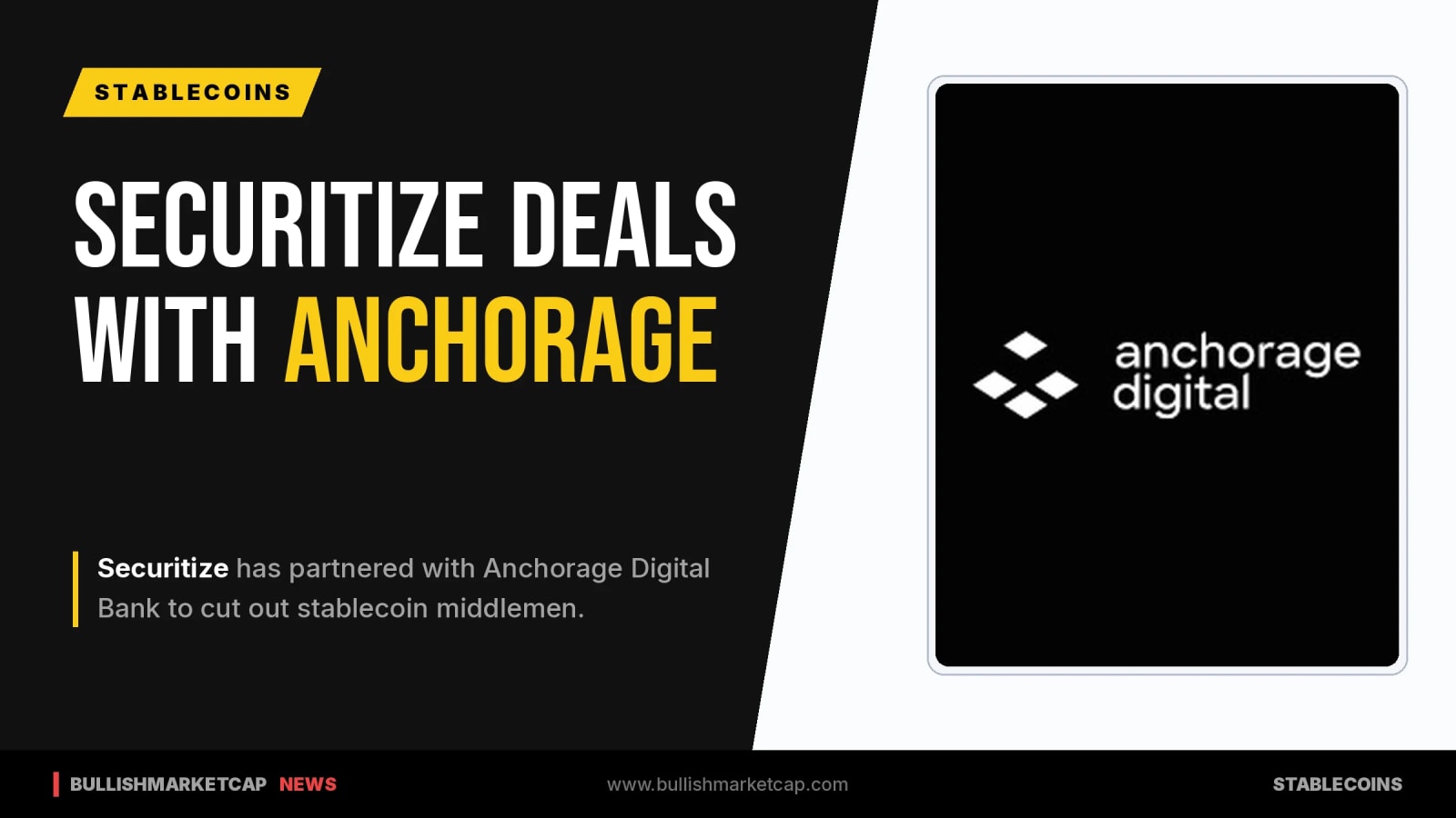 Securitize Partners With Anchorage Digital Bank