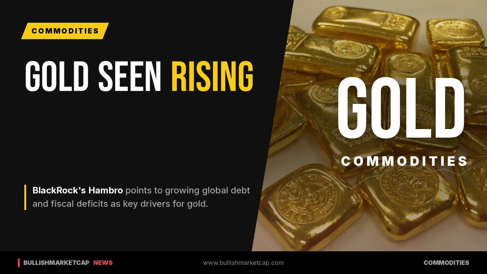 BlackRock's Hambro Sees Gold Rising on Debt and Deficits