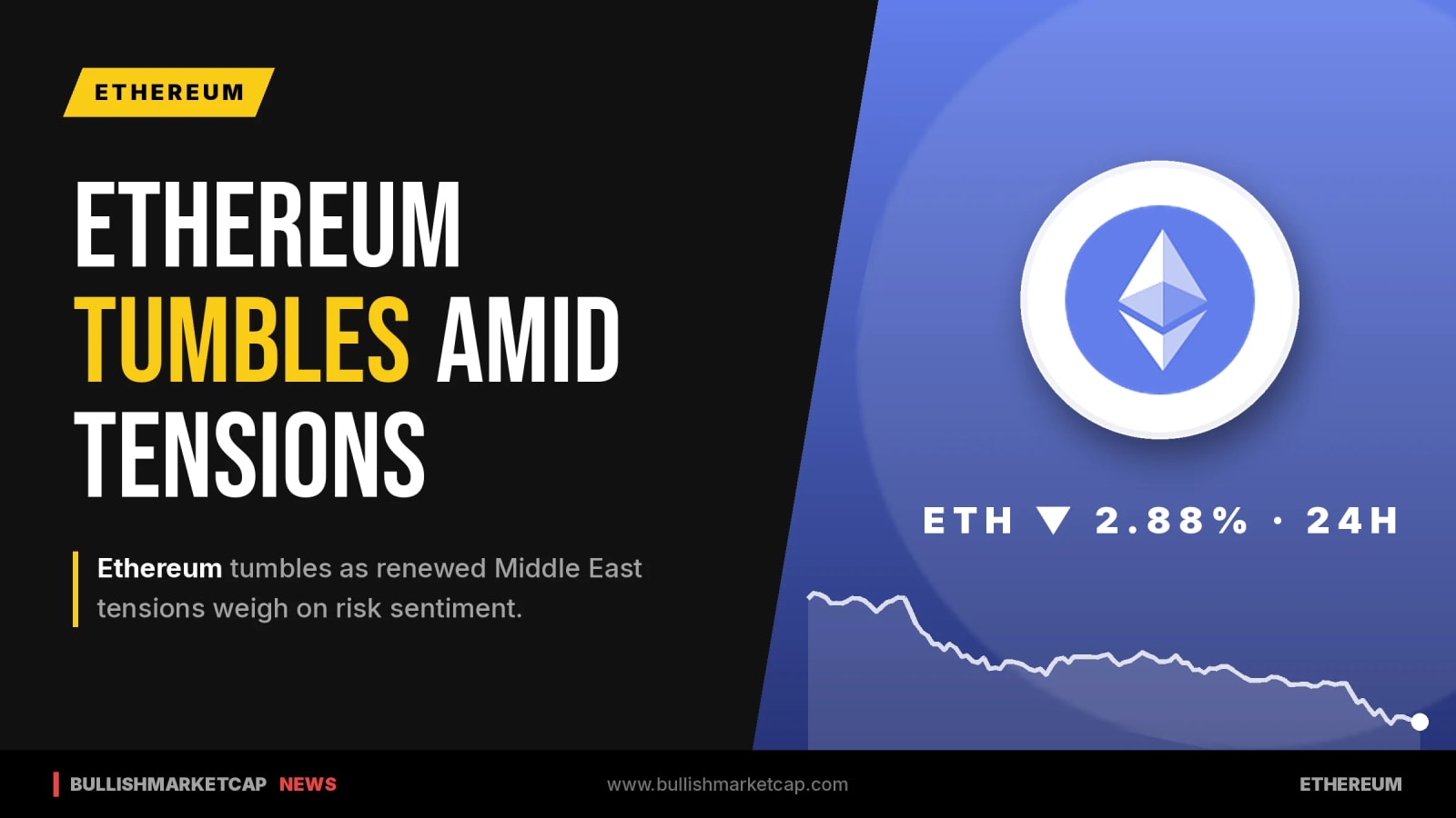 Ethereum Tumbles Amid Middle East Tensions