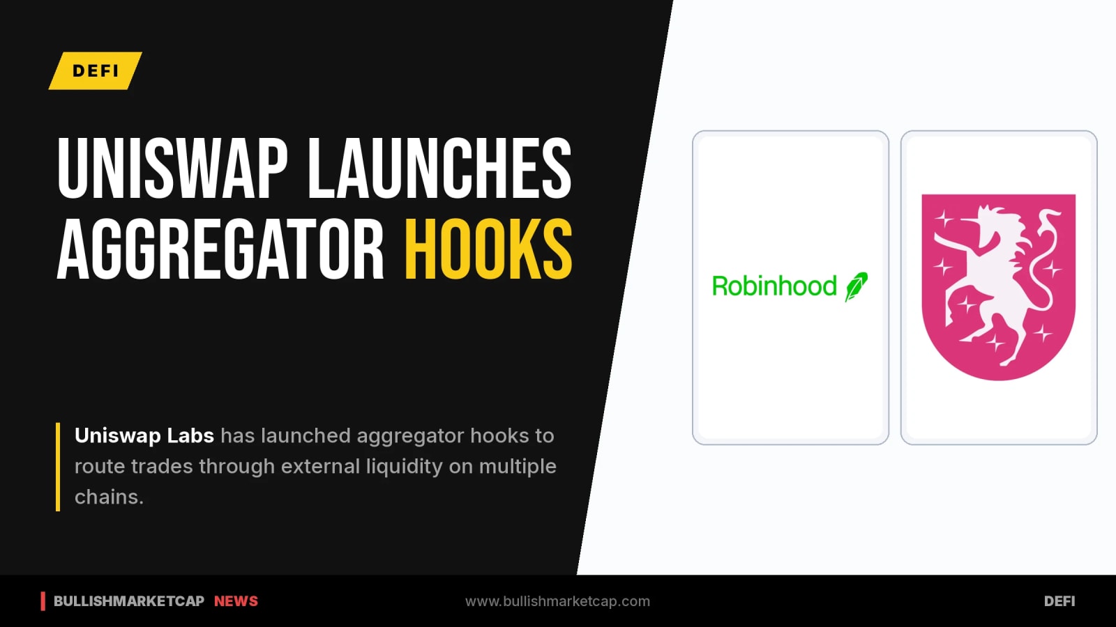 Uniswap Launches Aggregator Hooks on Ethereum, Base, and Robinhood Chain