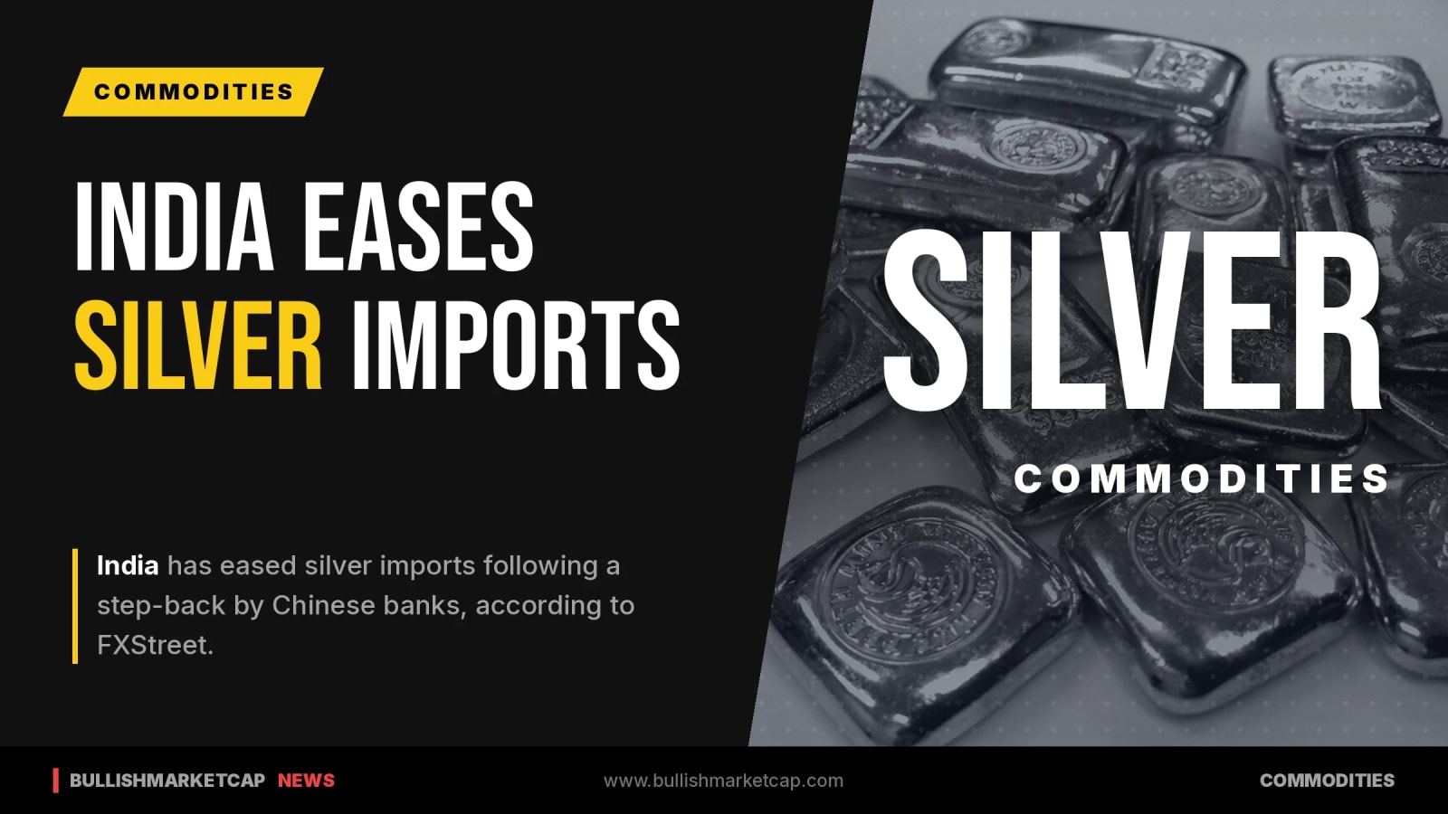 India Eases Silver Imports As Chinese Banks Step Back