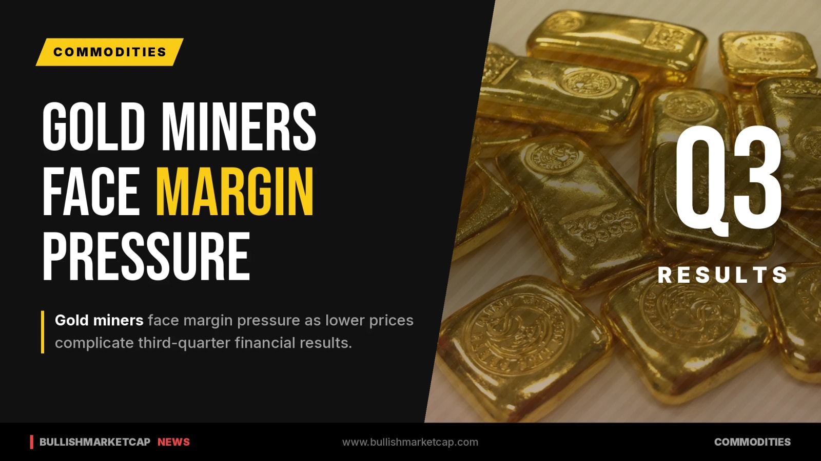 Gold Miners Face Margin Pressure on Lower Prices