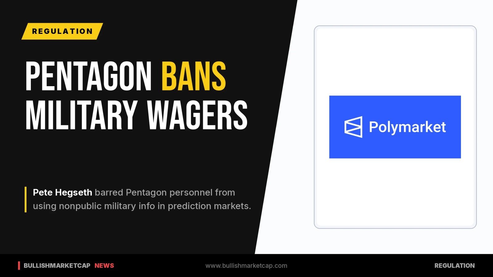 Pentagon Bans US Forces From Using Military Info on Prediction Markets