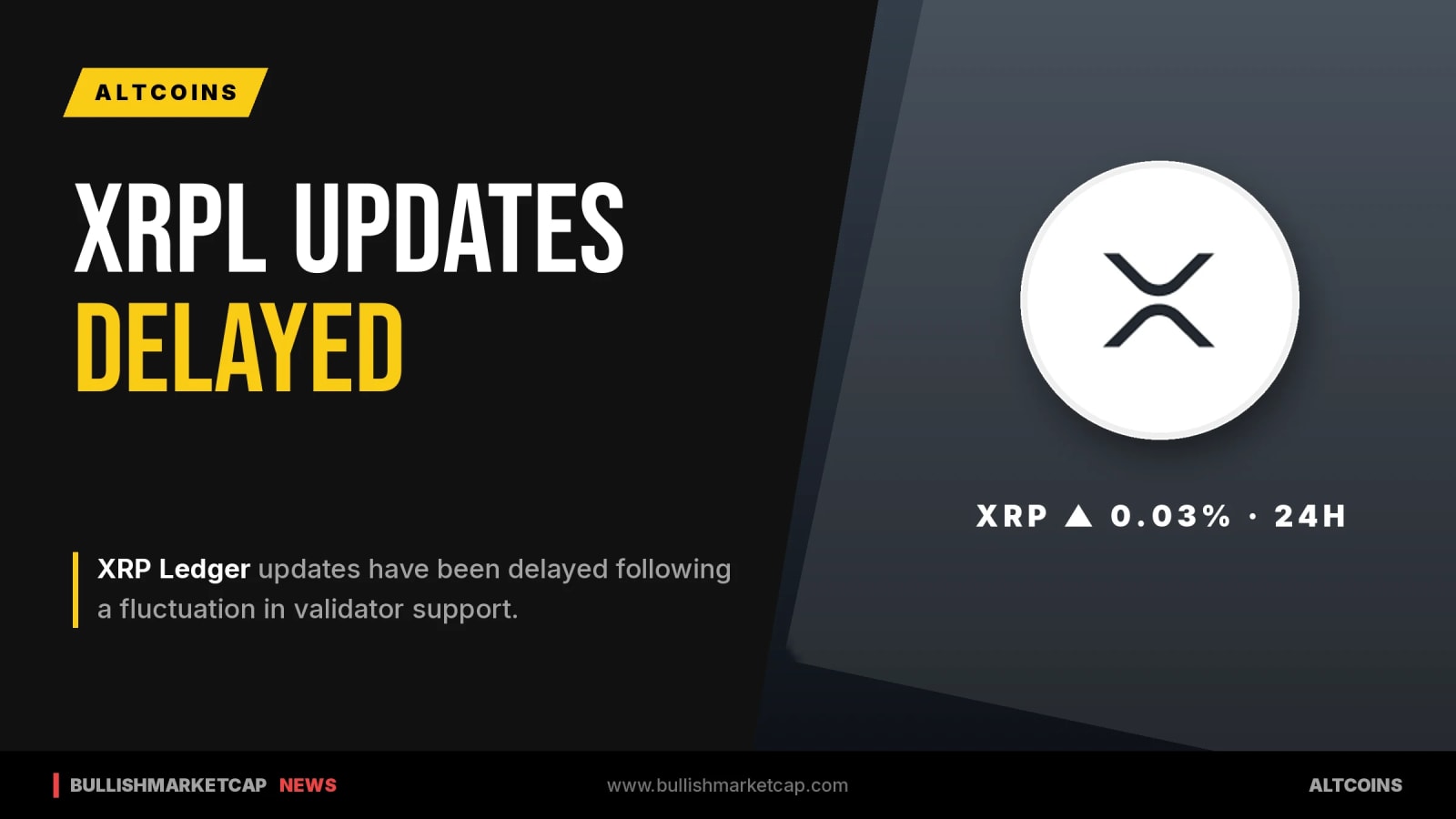 XRP Ledger Updates Delayed After Validator Support Shifts