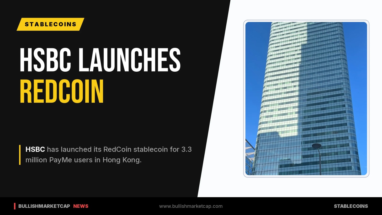 HSBC Launches RedCoin Stablecoin for PayMe in Hong Kong