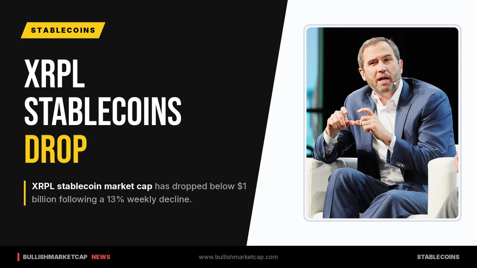 XRPL Stablecoin Market Cap Drops Below $1 Billion
