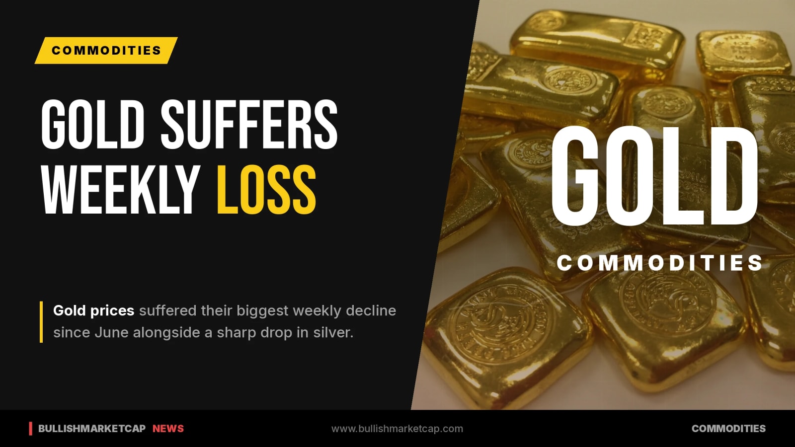 Gold Suffers Largest Weekly Loss Since June