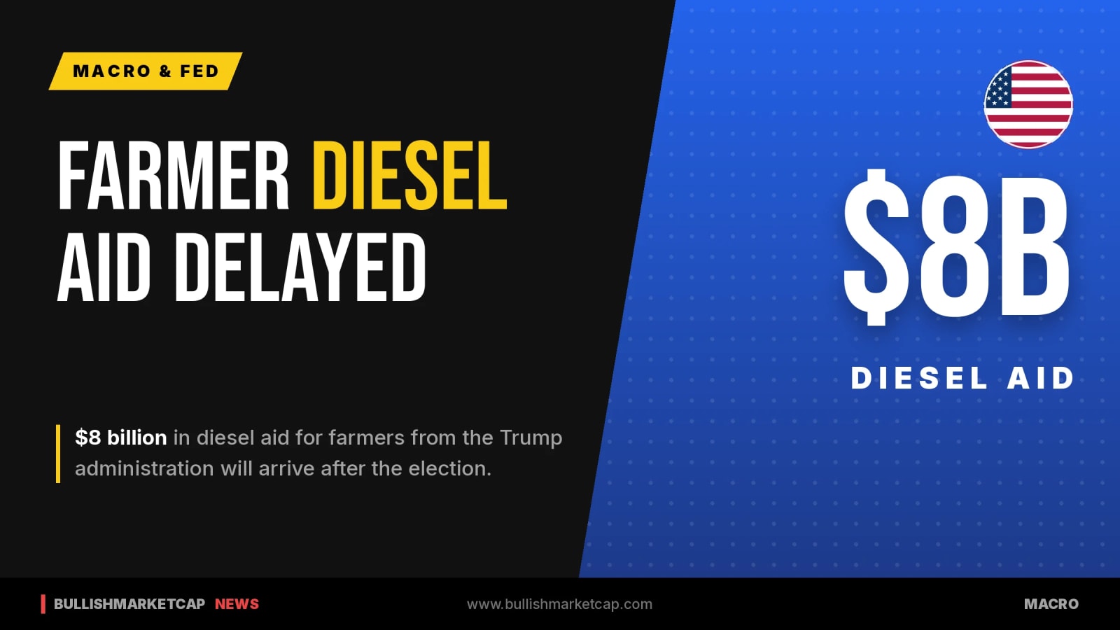 Trump Administration $8 Billion Diesel Aid Arrives After Election