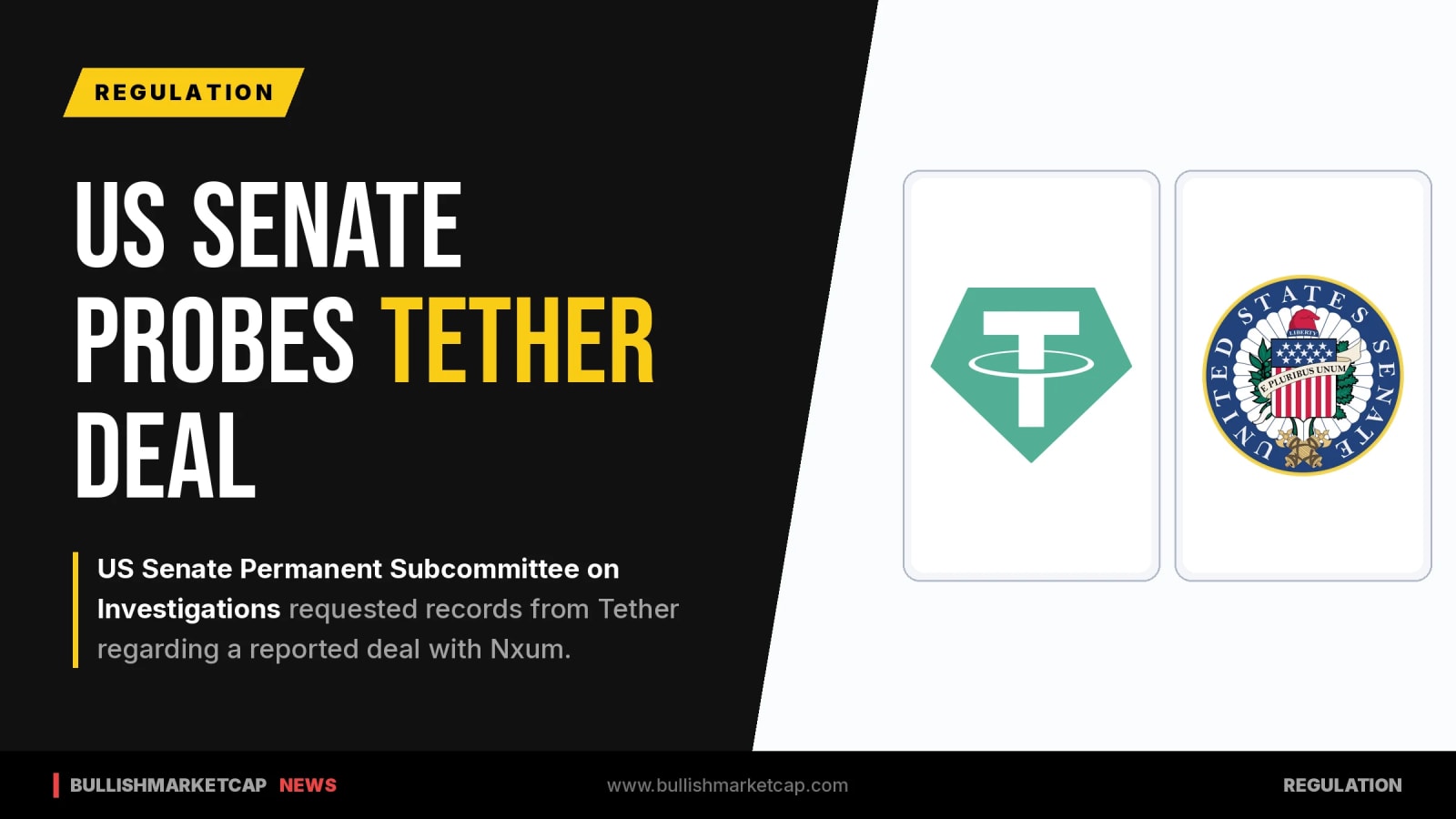 US Senator Probes Tether Over Reported Deal With Nxum