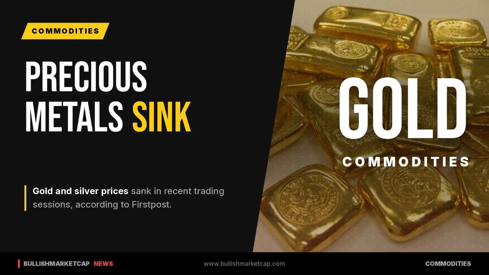 Gold And Silver Prices Sink As Precious Metals Lose Glitter