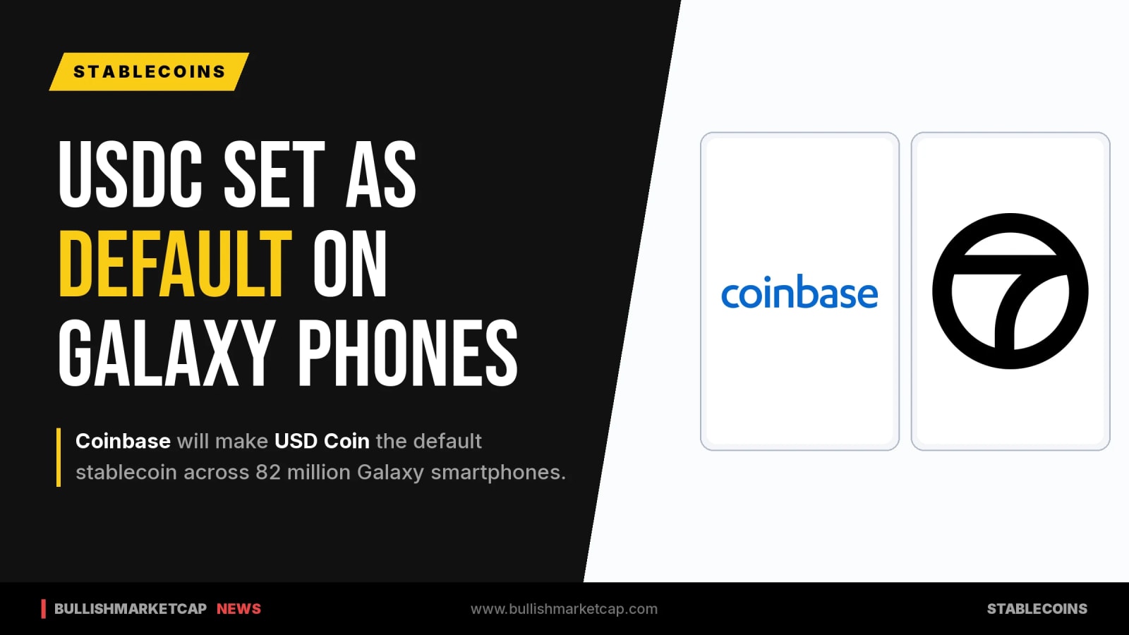 Coinbase Makes USDC Default Stablecoin on Galaxy Phones