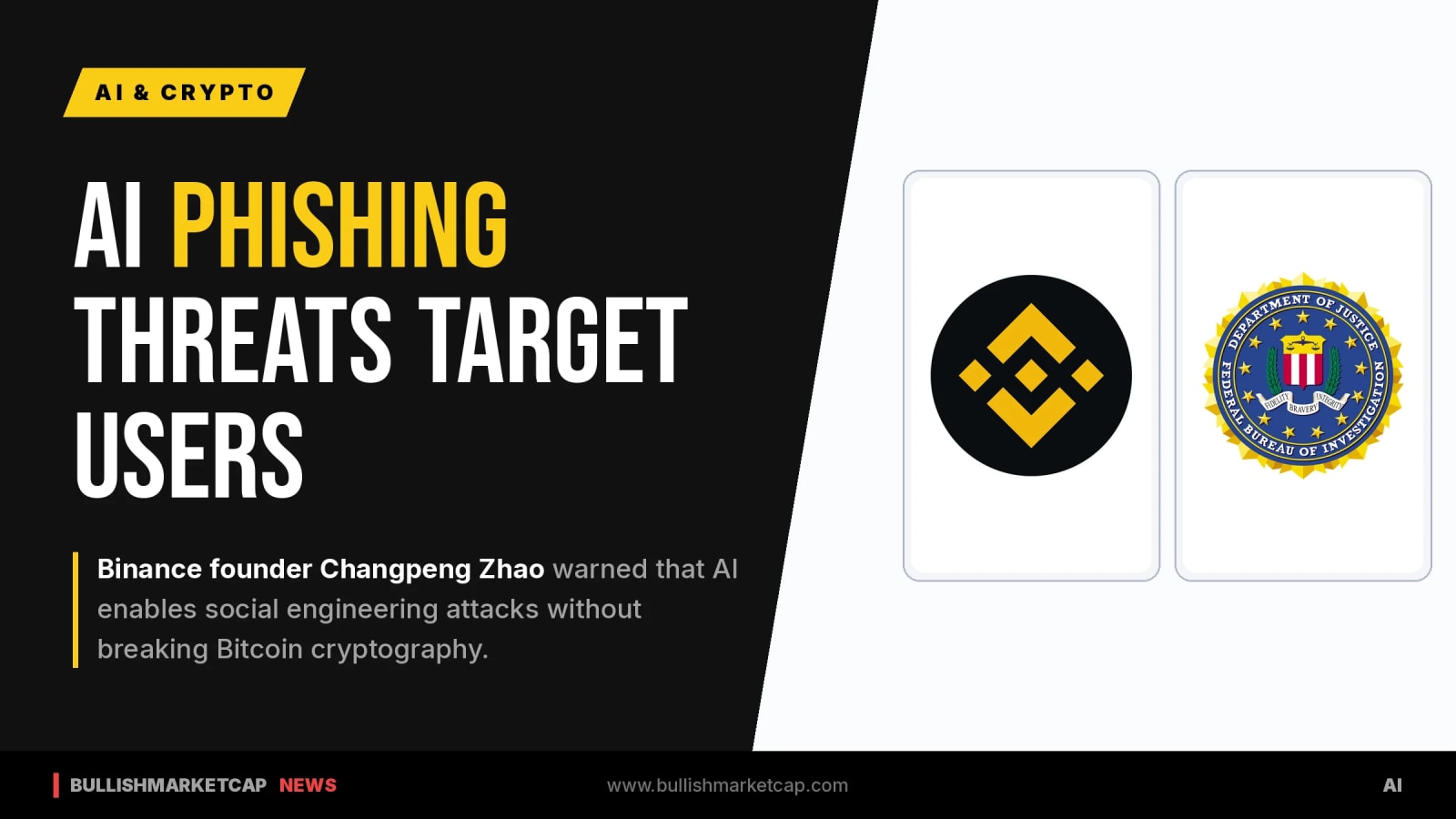 Binance Founder Warns AI Enables Phishing Without Breaking Crypto