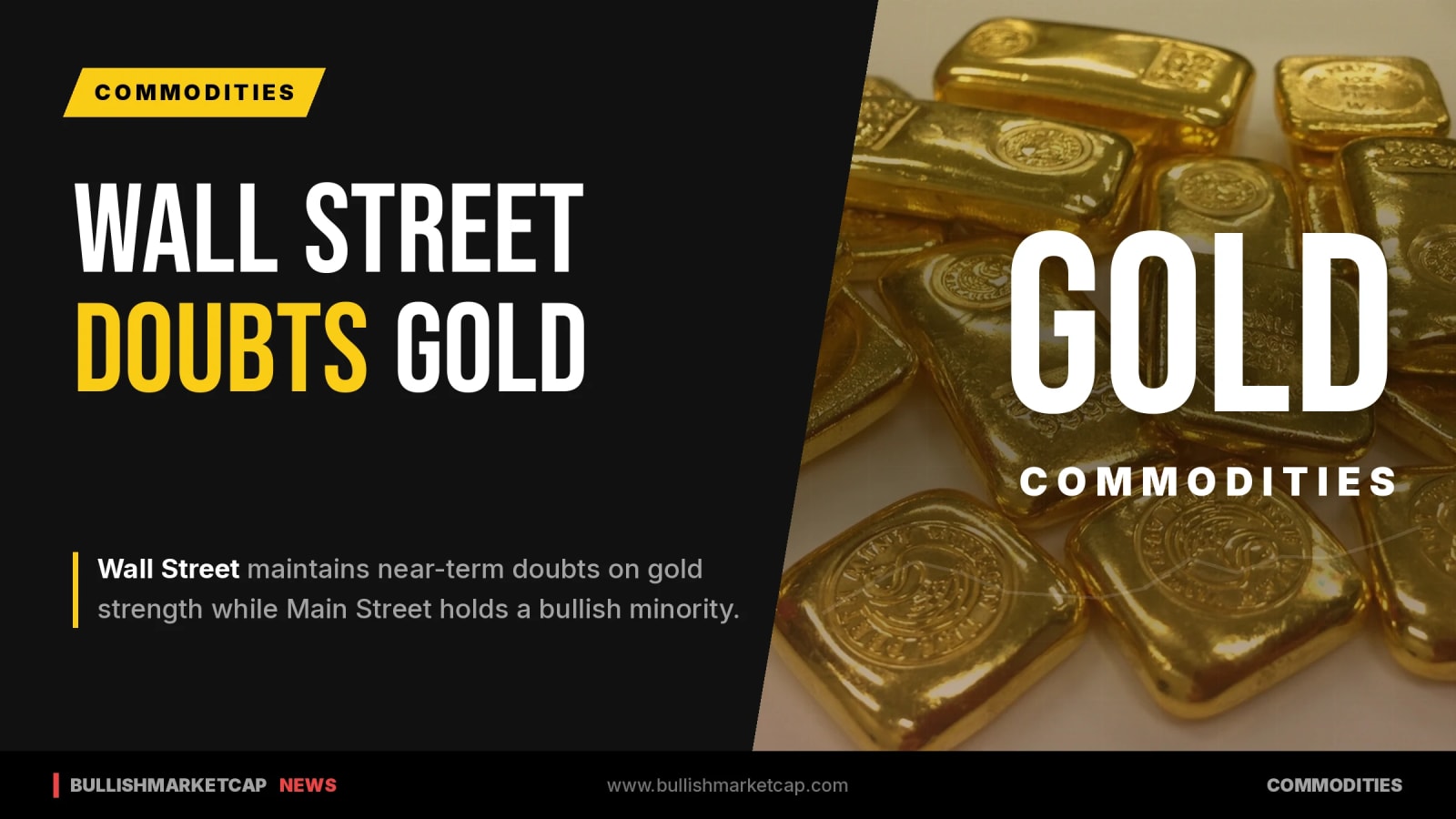 Wall Street Maintains Near-Term Doubts on Gold