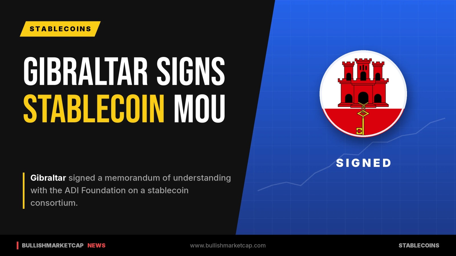 Gibraltar Signs MOU With ADI Foundation For Stablecoins