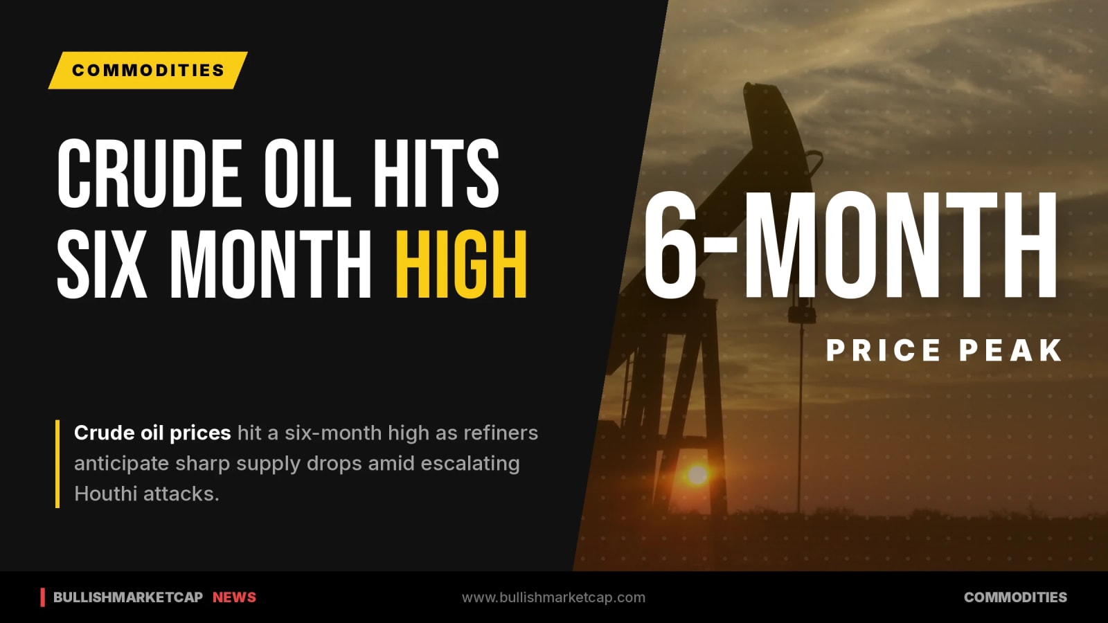 Goldman Sachs Warns Of Oil Supply Drop As Houthi Attacks Escalate