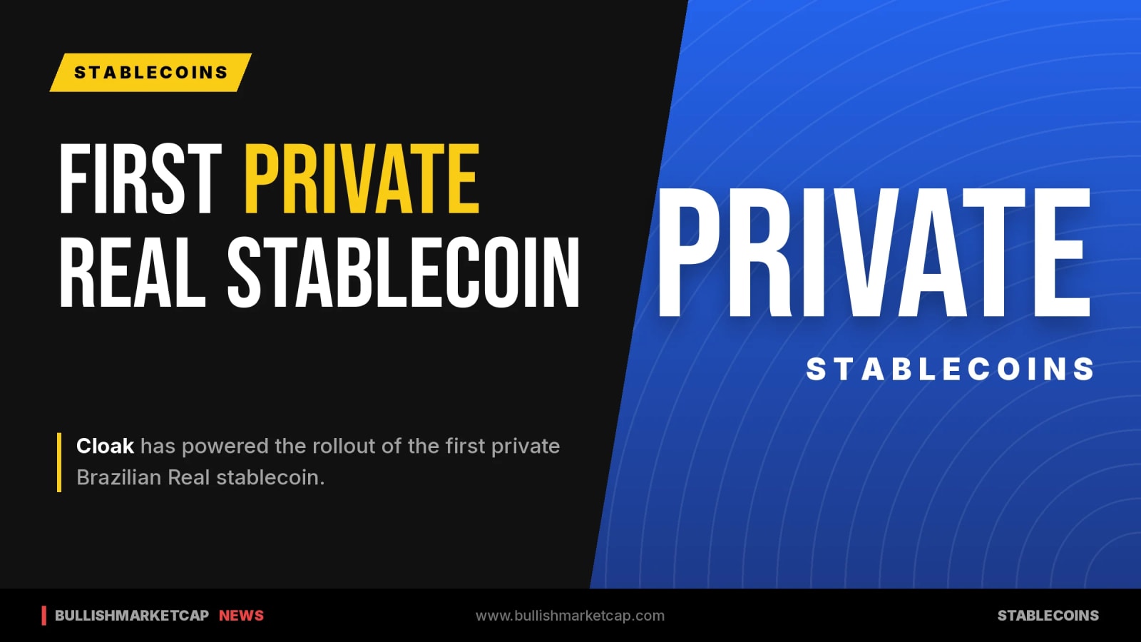 Cloak Launches First Private Brazilian Real Stablecoin