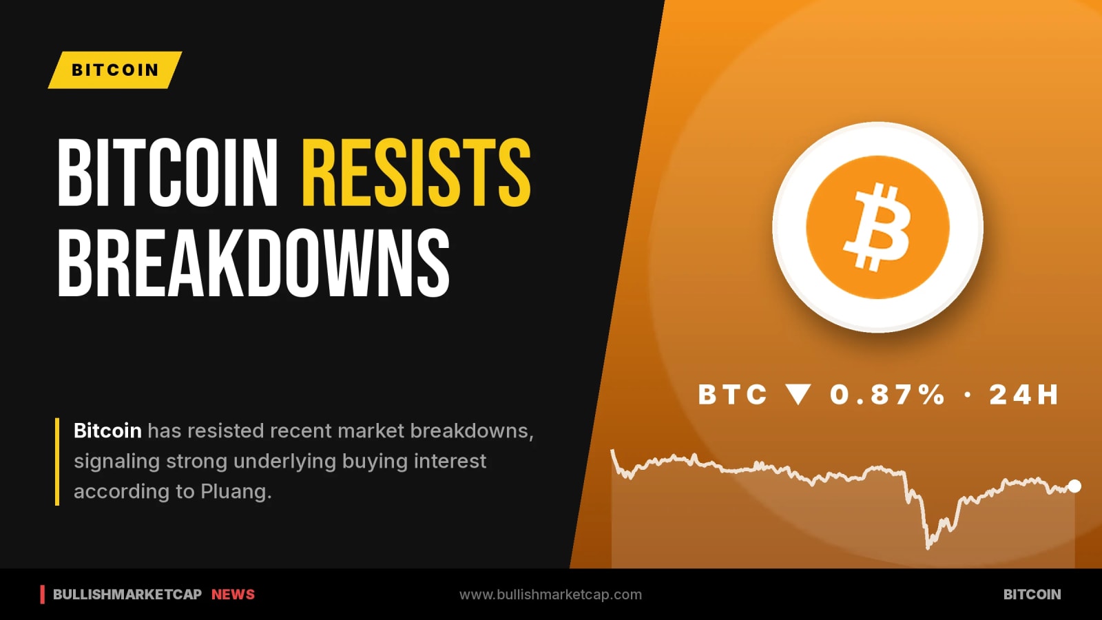Bitcoin Resists Breakdowns, Signaling Strong Buying