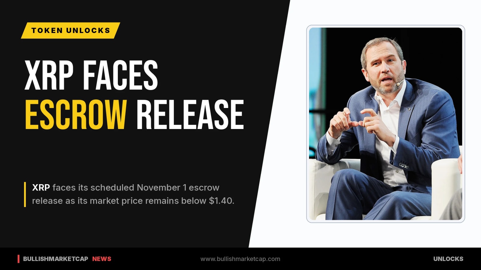 XRP Eyes Nov. 1 Escrow Release as Price Stays Under $1.40