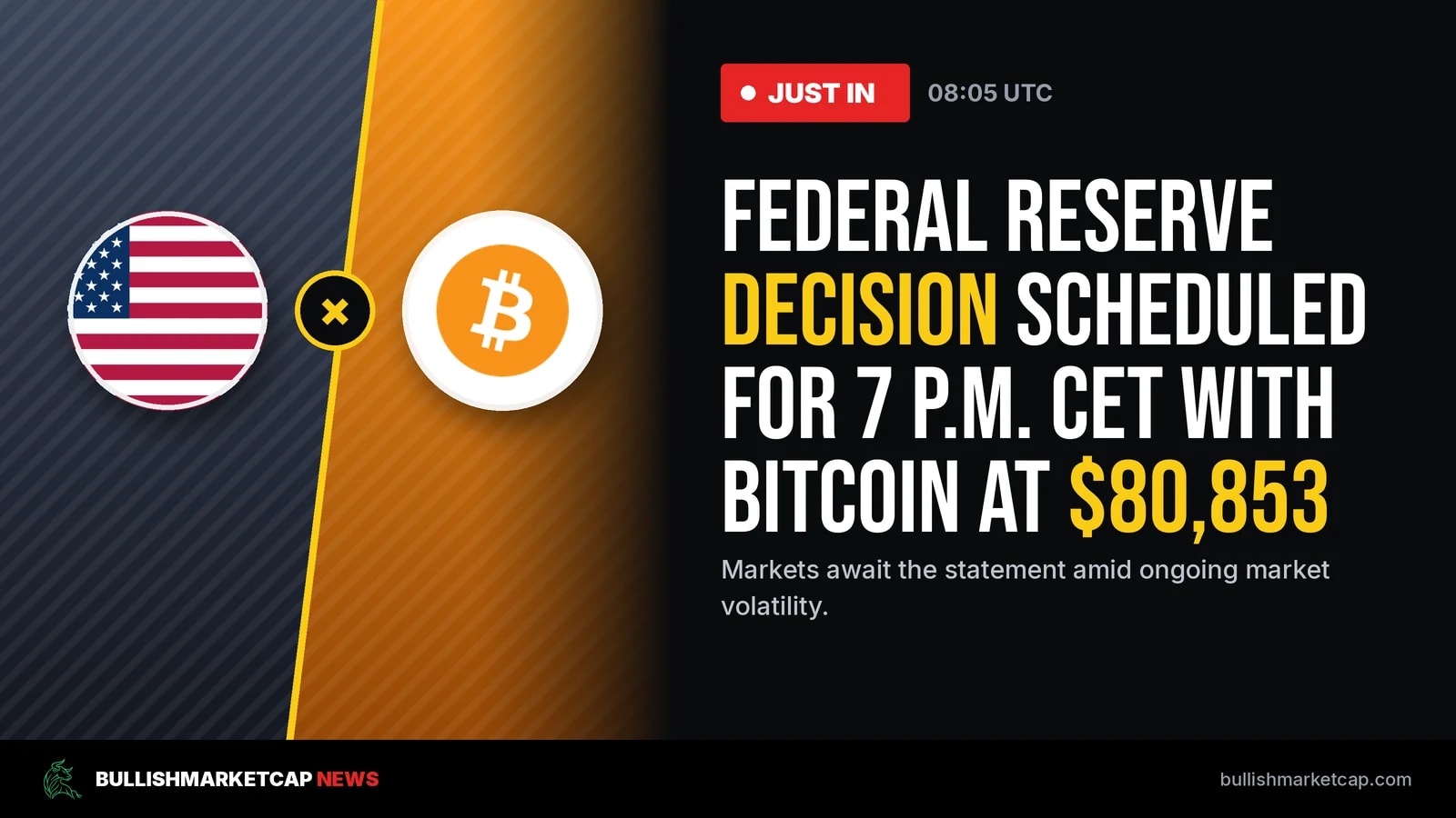 Federal Reserve Decision Scheduled for 7 p.m. CET