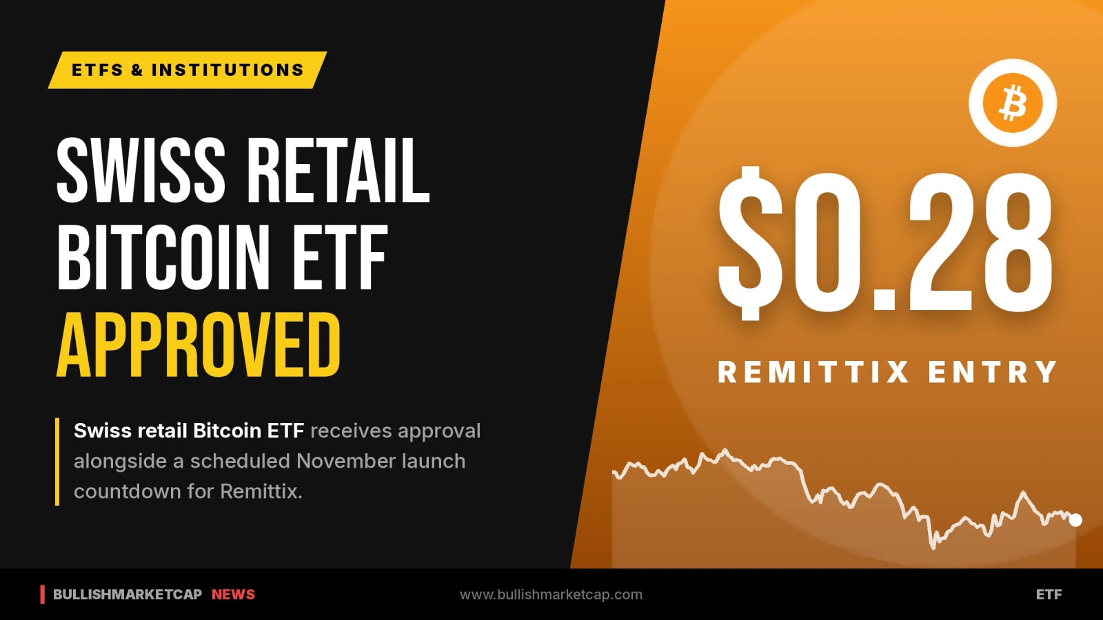 Swiss Retail Bitcoin ETF Approved Alongside Remittix Launch
