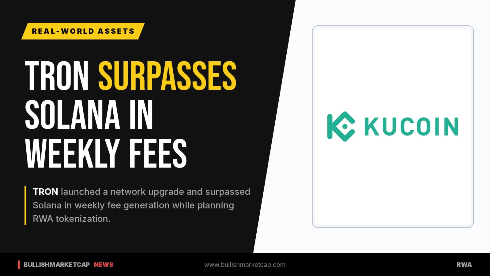 TRON Network Upgrade, Weekly Fee Milestone, and RWA Plans