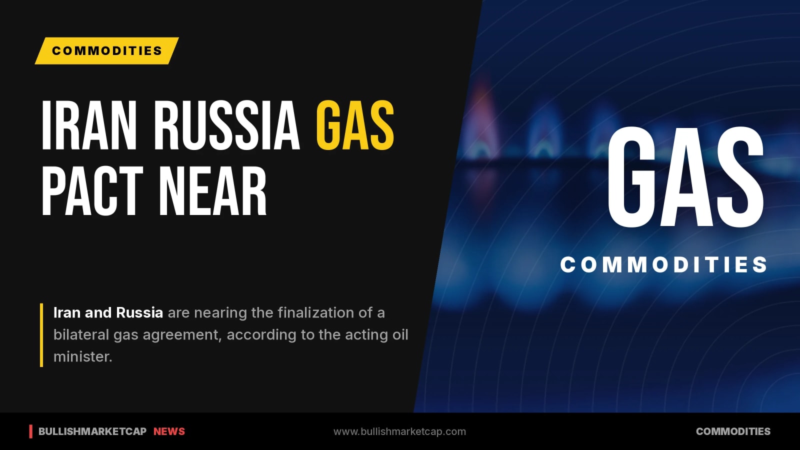 Iran and Russia Gas Agreement Nears Finalization