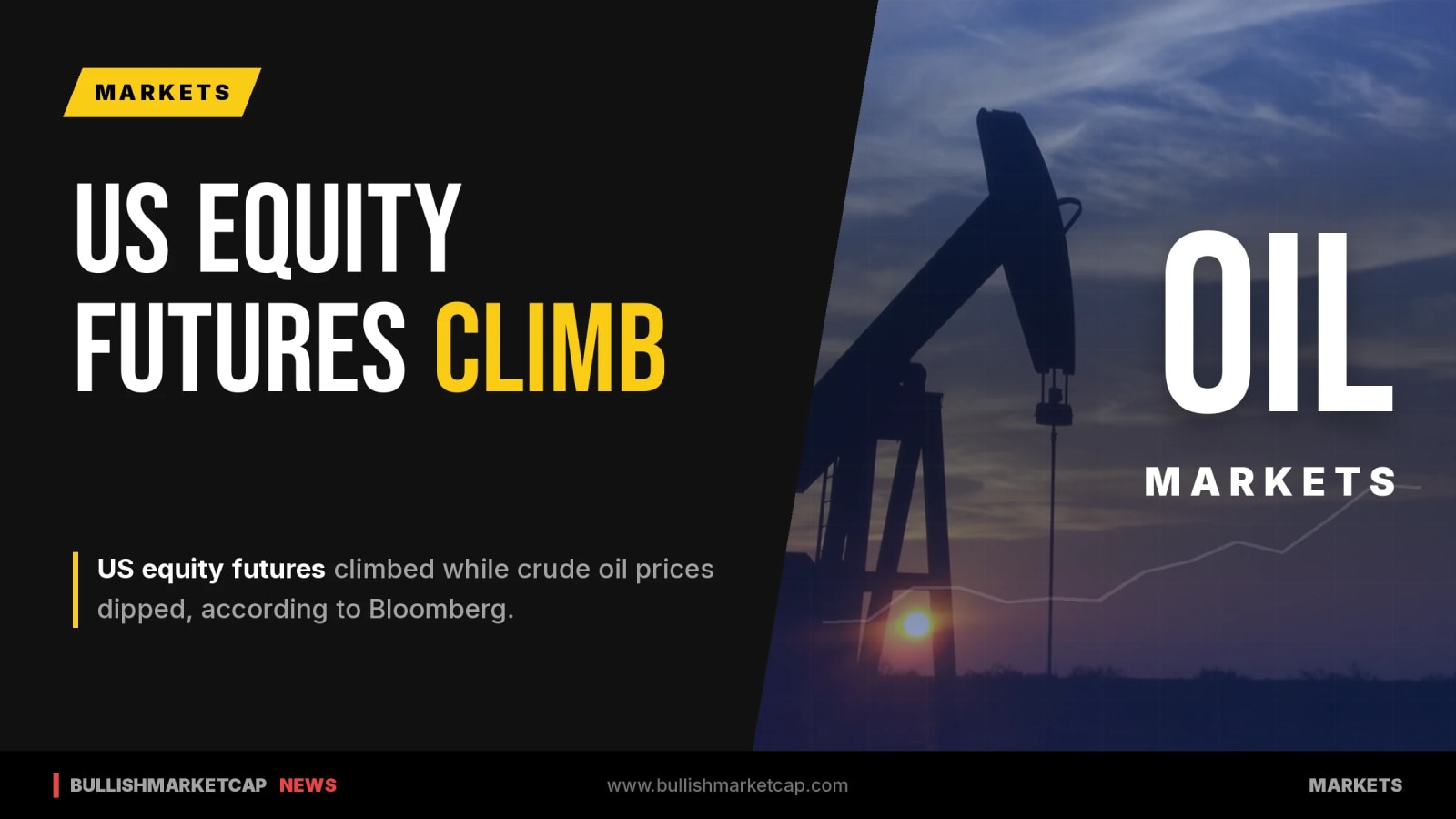 US Equity Futures Climb as Crude Oil Dips