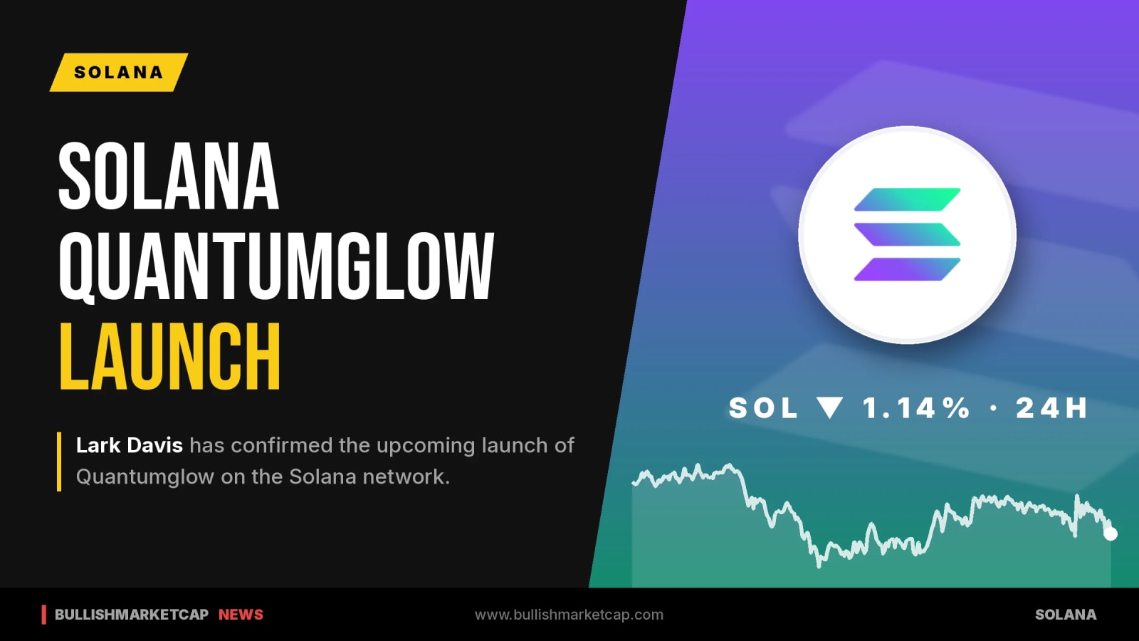 Lark Davis Confirms Solana Quantumglow Launch
