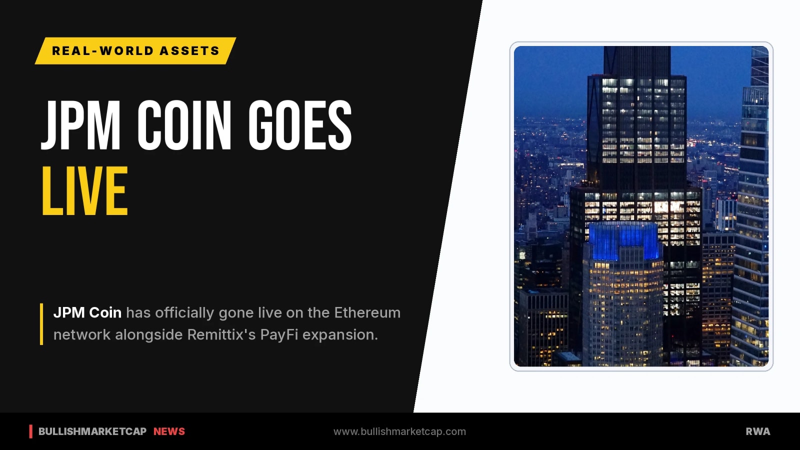 JPM Coin Goes Live on Ethereum Alongside Remittix Expansion