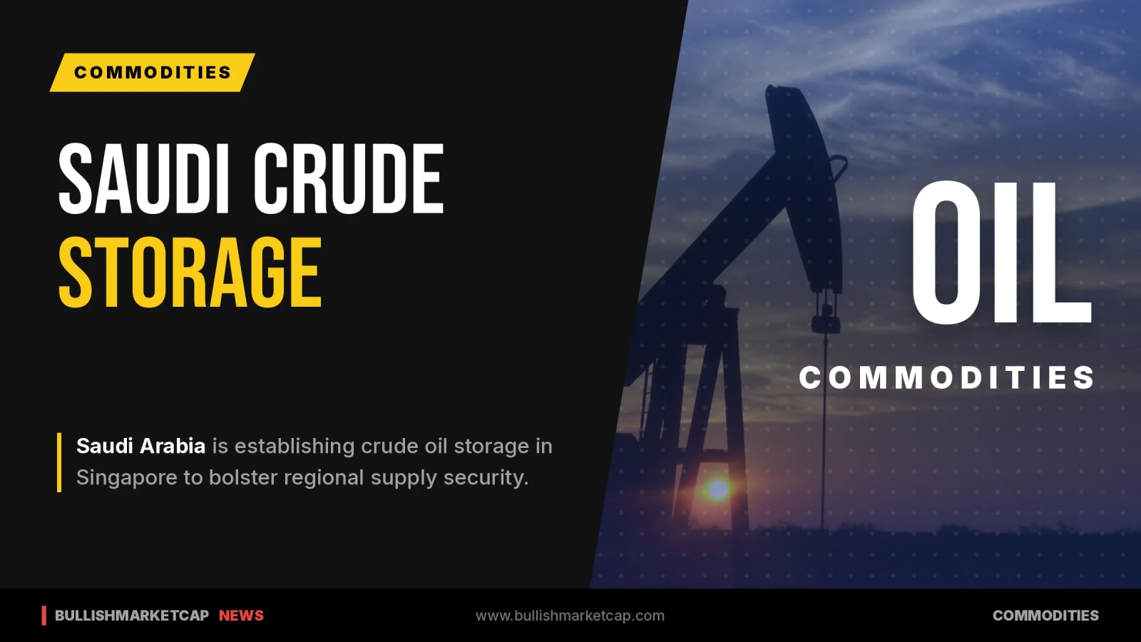 Saudi Arabia to Store Crude Oil in Singapore