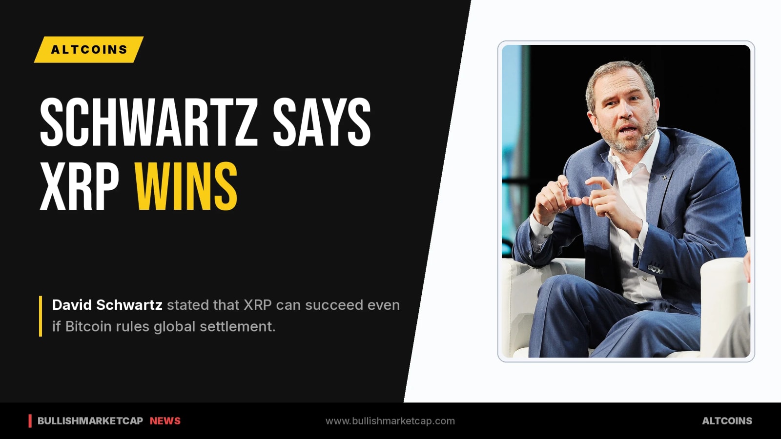 David Schwartz Says XRP Wins Even If Bitcoin Rules